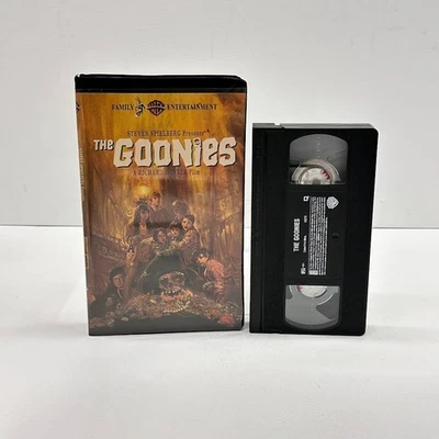 The Goonies VHS 1985 Collectible Rare Black Clamshell Case - Image 1 of 2
