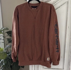 Sudadera Carhartt Hombre Mediana Marrón Forrada de Vellón Calce Suelto Manga Larga TS5035-M - Imagen 1 de 7