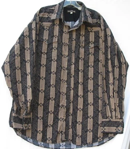 Stetson long sleeve 2 pocket men's cotton pearl snap western shirt size 2XL - Picture 1 of 2