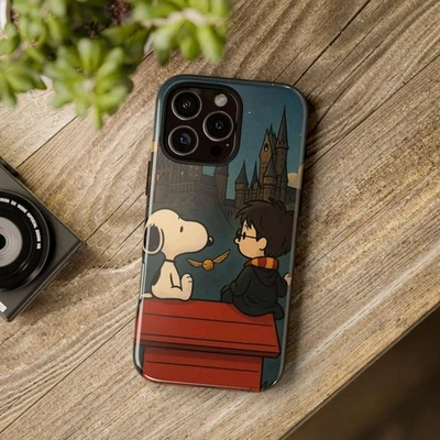 Funda de teléfono Snoopy X Wizard - Linda funda mágica de arte nocturno para teléfono Foto 1 de 2