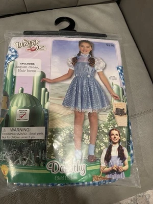 Disfraz de Dorothy El Mago de Oz Deluxe Niños Rubíes Juveniles Talla M 8-10 NUEVO Foto 1 de 4