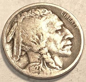 1927 S Buffalo Nickel VF / XF NO RESERVE *J811 - Bild 1 von 2