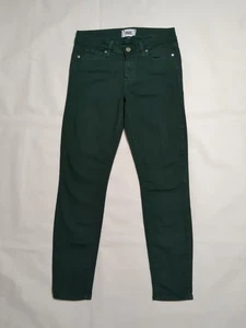 PAIGE Verdugo Ankle Skinny Jeans Size 28 Stretch Denim Forest Green - Picture 1 of 13