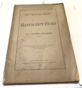 Antik Das Manuskript Geschichtenbuch von Reverend Solomon Spaulding 1886 - Bild 1 von 20