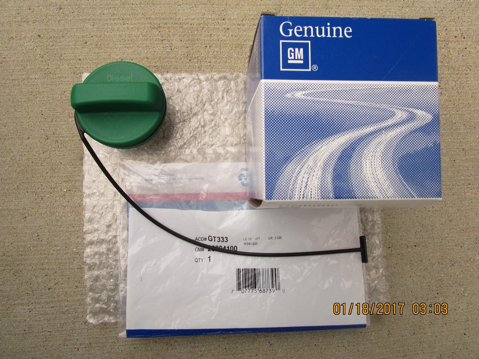 11 GMC SIERRA 2500 3500 HD TAPA DE LLENADO DEL TANQUE DE GASOLINA CON CORREA FABRICANTE ORIGINAL NUEVO GT333 Foto 1 de 1