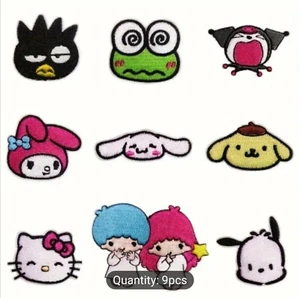 Verschiedene Sanrio Hello Kitty Figuren 3 inoffizielle gestickte Bügelbild Patches - Bild 1 von 11