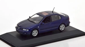 Seat Toledo Sedan 1998 2004 Dark Blue MINICHAMPS 1/43 Metal SE31 - Picture 1 of 3