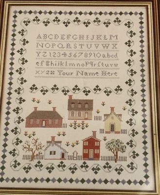 Williamsburg by Elsa Williams Duke of Gloucester Street Sampler Cross Stitch Kit - Image 1 of 4