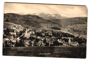 Cartolina Scozia Strathpeffer veduta, mtns innevata, San Valentino, RPPC, Steeples - Foto 1 di 2