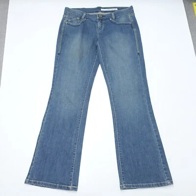 Dkny Jeans Women's 28 Blue Denim 5-Pockets Low-Rise Zip Fly Classic Flared Leg - Image 1 of 4