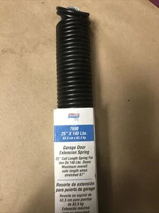 National Hardware N281-089 Garage Door Extension Spring, Steel, Black, 25" x 140 - Picture 1 of 5