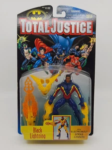 Kenner Total Justice Action Figure - Black Lightning - MOC MIP New - Picture 1 of 2