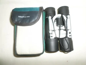 BINOCULARS - POCKET SIZE , BLACK ( 7 DAY SHOP BRAND )   VERY GOOD ALL ROUND  - Picture 1 of 8