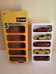 SCATOLA GIALLA F 5 FERRARI FERRARISSIME 1:43 ASSORTITE BBURAGO ITALY ANNI '80 - Imagen 1 de 5