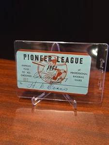 Pioneer League 1962 Season Pass Minor League - Picture 1 of 2