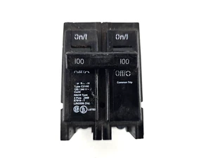 Used Eaton CH BR2100 C2100 100 Amp 2 Pole 120/240V Circuit Breaker - Picture 1 of 3