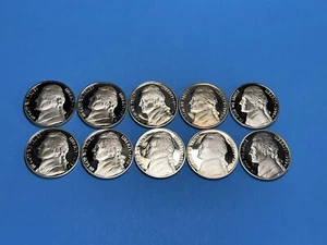 1990-1999 S Jefferson Nickel Run Gem DCAM Proof Coin Set - Picture 1 of 12