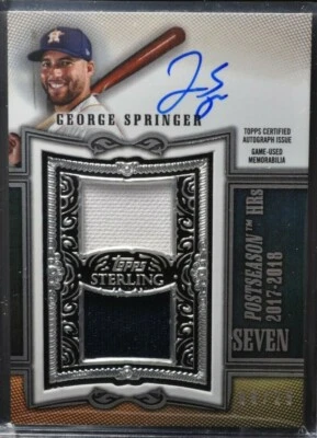 BBS - 2020 - Topps Sterling - George Springer - #SWAR-GC - 08/25 - Image 1 of 2