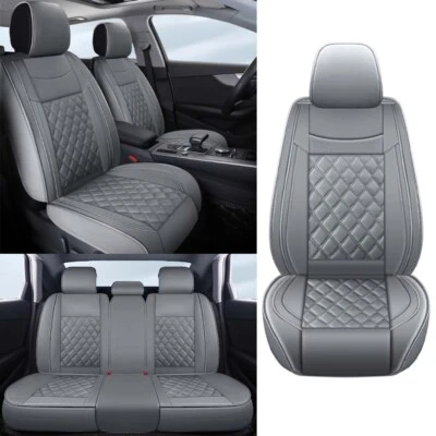 For Scion tC xB 5 Seat Full Set Car Seat Cover Leather Front Rear Back Cushion - Image 1 of 4