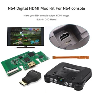 1 Set N64 Digital HDMI-Compatible Kit For N64 Game Console - Picture 1 of 23