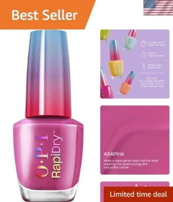 Esmalte de uñas de secado rápido de 60 segundos con base transparente y capa superior que aumenta el brillo Foto 1 de 4