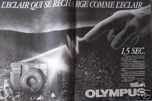 WERBUNG QUICK FLASH AFL OLYMPUS DER BLITZ, DER SICH WIE DER BLITZ AUFLÄDT - Bild 1 von 1
