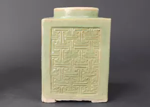 Antique Chinese Green Glazed Stoneware Kuangtung Ware Jar 19th C. Qing - Picture 1 of 15