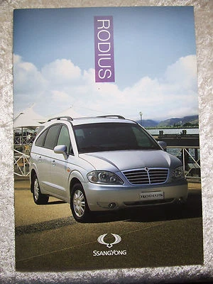 SSANGYONG RODIUS 270 ES EX  FULL SALES BROCHURE 10 PAGES 2013 ISH - Image 1 of 3