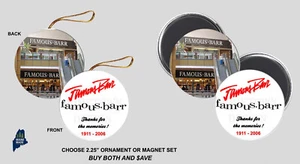FAMOUS BARR Ornament / Magnets Vintage Defunct Retail Department Store St Louis - Picture 1 of 1