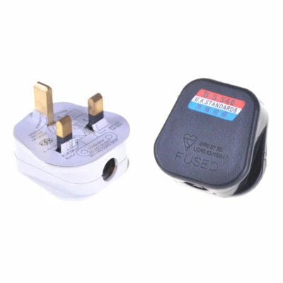 3 Pin Wall  UK Singapore Rewireable Power Plug AC100~250V 13A  Fused REWIREABLE - Bild 1 von 4