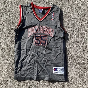 Champion Youth NEW JERSEY NETS JAYSON WILLIAMS #55 VINTAGE 1990s Sz Large 14-16 - Picture 1 of 8