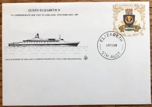 1985 AUSTRALIA QUEEN ELIZABETH II ROYAL VISIT TO ADELAIDE SA COVER PSE - Picture 1 of 1