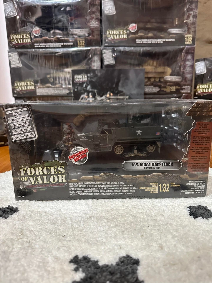 Forces of Valor 1:32 81014 U.S. M3A1 Half-Track - Normandy 1944 - Image 1 of 3