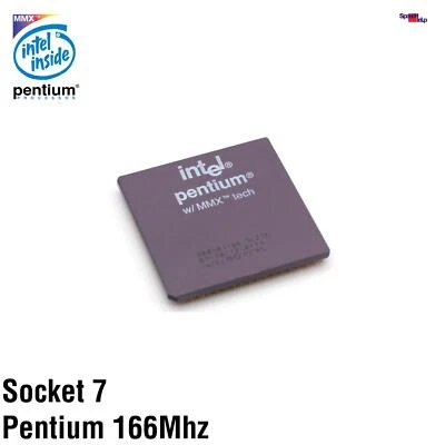 Cpu Intel Pentium Mmx 166Mhz Sl27K/2.8V Procesador Socket 7 Sockel A80503166 - Imagen 1 de 2