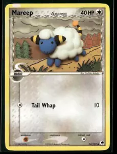Pokémon Dragon Frontiers #54/101 Mareep (Specie Delta) Comune, MP - Foto 1 di 2