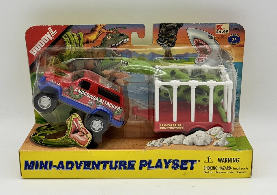 Buddy L Mini Adventure Juego Anaconda Attacker Camión y Remolque Nuevo En Caja Foto 1 de 4