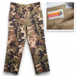 Vintage Winchester Camo Pants Mens Large (Fits as 36x32) Hunting Cotton Canvas - Picture 1 of 17
