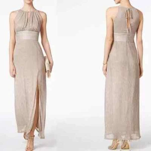 RM RICHARDS METALLIC HALTER KEYHOLE WASHABLE GOWN DRESS SIZE 20W - Picture 1 of 6