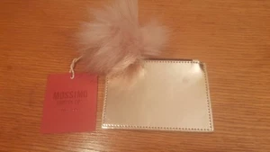 NWT Mossimo Zip Top Card Case With Faux-Fur PomPom  - Picture 1 of 1