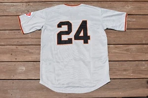 New!! Willie Mays New York Giants #24 Gray Heavyweight Baseball Jersey XXL - Picture 1 of 2