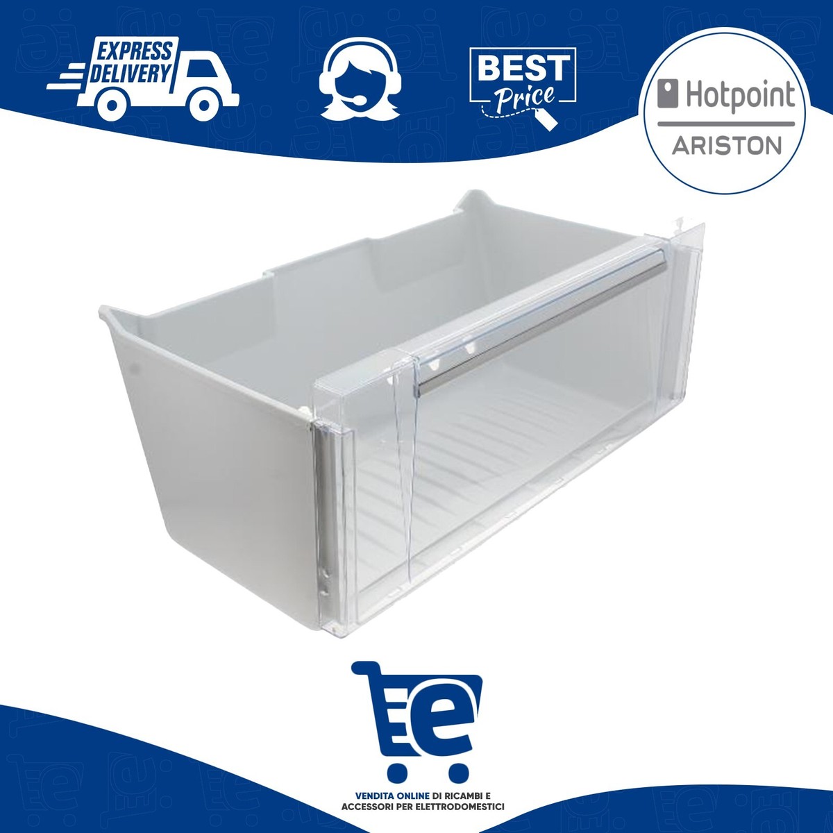 Ripiano In Vetro Per Frigorifero Hotpoint - 400x185 Mm, Sostituzione Mensola Congelatore - Foto 9