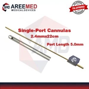 Single-Port Kanülen, 2,4 mm, 22 cm, Portlänge 5,0 mm, Microaire Pal Fitting Cann - Bild 1 von 4