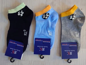 RIESE 3 x Jungen Sneaker 19- 22 23 - 26 27 - 30 31 - 34 35 - 38 Socken Söckchen - Bild 1 von 1