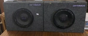 OPTIMUS RS-40 Pair of Vintage Speakers in Boxes Tested 8 Inch Woofers - Picture 1 of 6