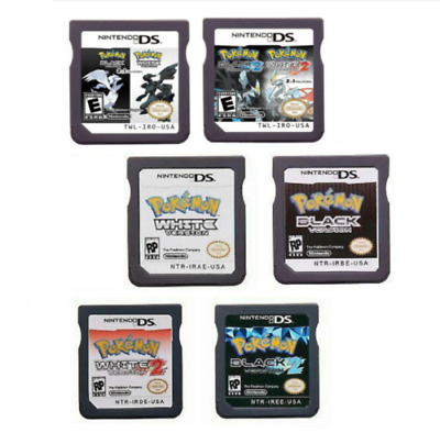 Pokemon Black+ White+ Black 2+ White2 Game Card For Nintendo NDS 2DS 3DS XL • 6.99£