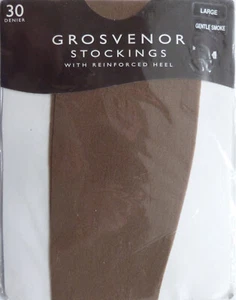 Calze RHT Aristoc Grandi Taglia Vintage Grosvenor 30 Denier in Fumo Dolce - Foto 1 di 2