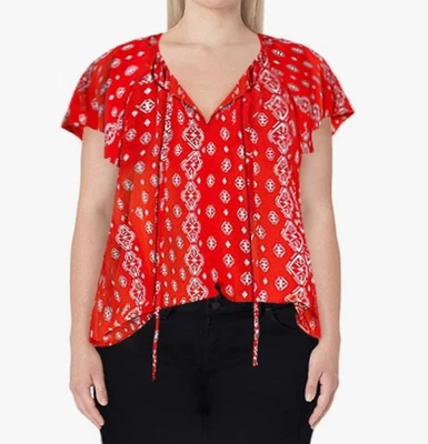 Женский красный богемный топ XL - Изображение 1 из 4