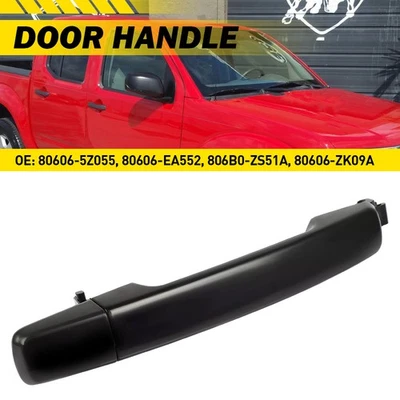 Outer Door Handle For Black Right Front/Rear 2005-2007 Nissan Pathfinder Smooth - Image 1 of 4