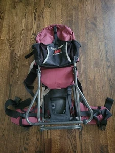 REI KIDS ONLY Child Carrier Hiking Backpack Child/Baby Piggyback - Maroon TESTED - Picture 1 of 9