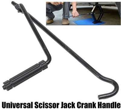 Car Folding Scissor Jack Crank Lever Handle Lift Rod Tire Wheel Lug Wrench Tool - Image 1 of 4